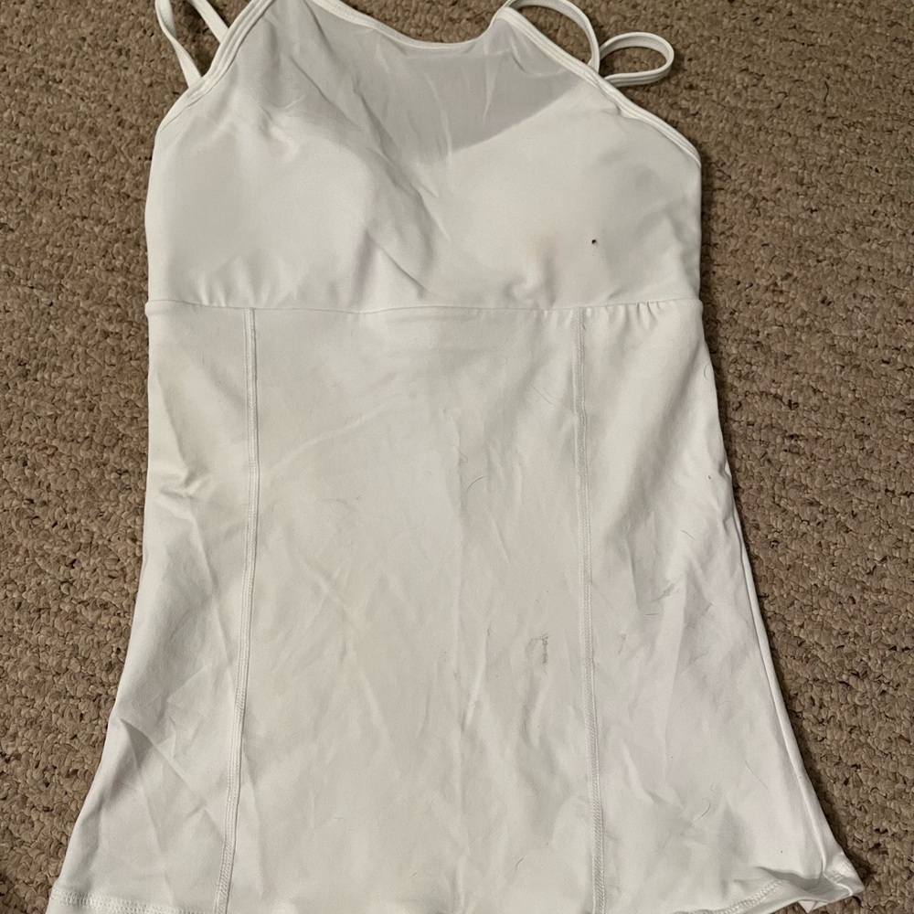 White Strappy Tank Top